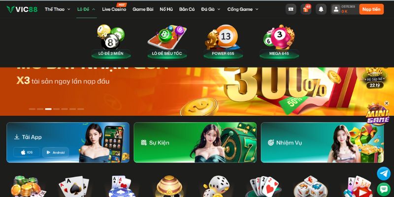 VIC88 – Nhà Cái Uy Tín Số 1 Với Tốc Độ Nạp/Rút Chỉ 20 Giây 3 Khám phá thông tin về sảnh xổ số tại VIC88