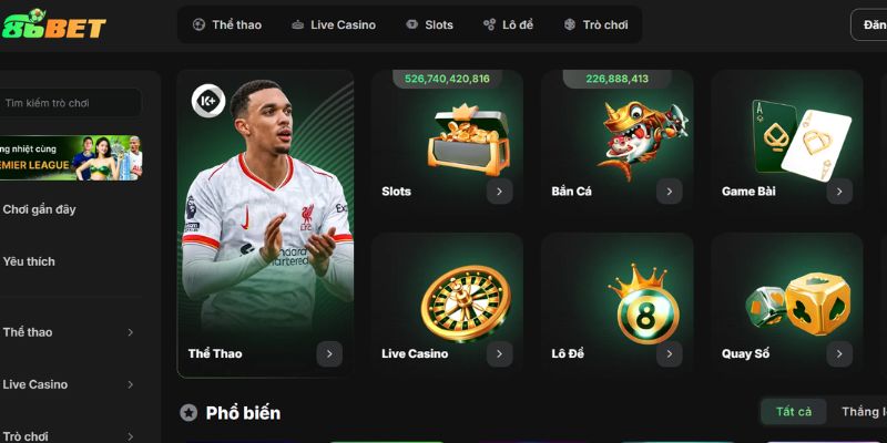 86BET – Nền Tảng Cá Cược Uy Tín, Nạp Rút Nhanh Chỉ 20 Giây 2 Tìm hiểu đôi nét về nhà cái 86BET