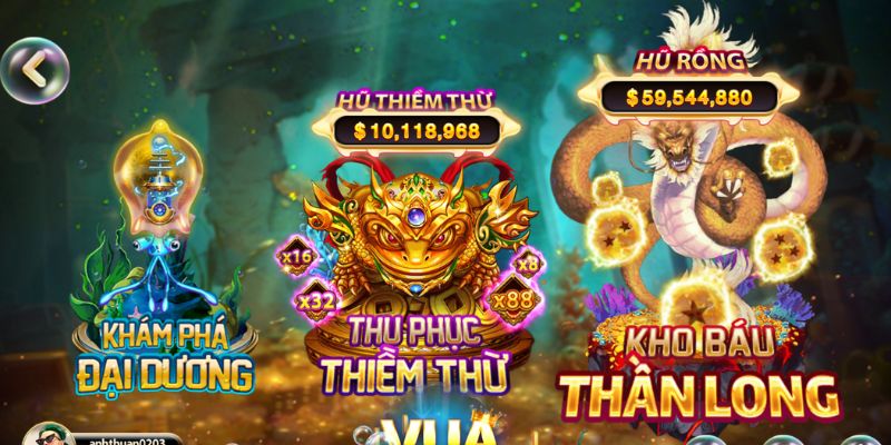 Trải nghiệm bắn cá, săn boss nhanh